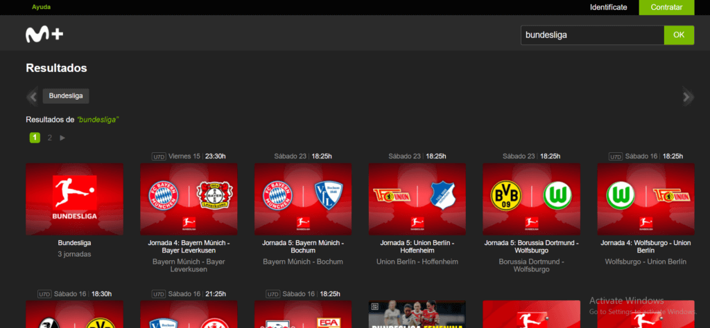 Watch Bundesliga Live in Spain on Movistar