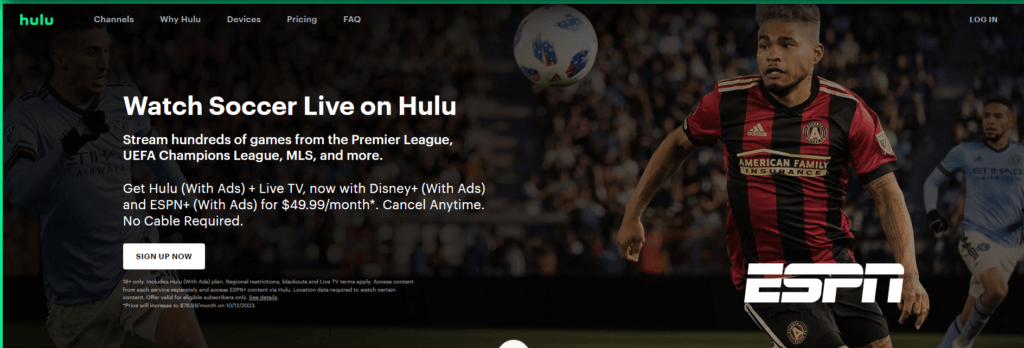 Watch Serie A Live on Hulu+ Live TV